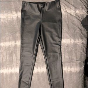 Black PU Leggings by A New Day/ Target. Faux Leather Fully Lined NWOT